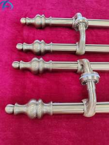 A0498 Austin fabrika seri üretim paslanmaz çelik sus 201 alüminyum fırçalanmış PVD altın renk kapı çekme kolu - Product Image 3