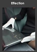 Goodev Tech Kit d'habillage intérieur en fibre de carbone sèche, spécialement autorisé, avec boîte d'accoudoir central pour Tesla Model 3/Y/S/X