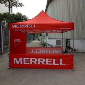 कस्टम मुद्रित आउटडोर तह वाटरप्रूफ uv प्रतिरोधी गज़ेबो धातु फ्रेम के साथ धातु फ्रेम पॉप अप मार्की तम्बू - Product Image 1