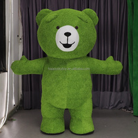 Costume de mascotte d'ours TED en peluche gonflable Costume de personnage de Cosplay d'Halloween de dessin animé adulte unisexe pour spectacles