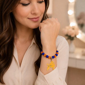Braccialetti Elastici con Perline e Lettere Greche per Donne, Gioielli Sorority Sigma Gamma RHO Pretty Poodle 1922, Idea Regalo - Product Image 2