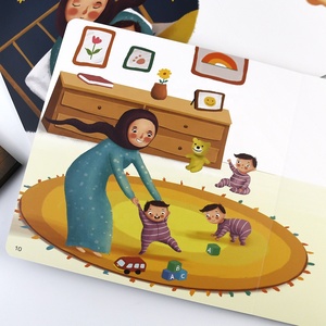 <span class=keywords><strong>Libro</strong></span> Educativo Infantil <span class=keywords><strong>con</strong></span> Encuadernación Tipo Mariposa Personalizada, Impresión CMYK, Tapa Dura de Cartón Gris, <span class=keywords><strong>Libro</strong></span> de Aprendizaje Multilingüe para Niños - Product Image 5