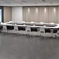 Table de formation pliante combinaison épissage conférence et longue lecture bureau pour institutions poulie tutorat Table de classe
