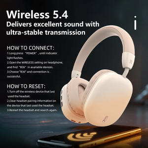 Casque de jeu sans fil supra-auriculaire de style e-sport avec annulation <span class=keywords><strong>active</strong></span> du bruit pour une isolation acoustique puissante 5.3 - Product Image 4