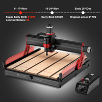 Máquina de Tallado y Torneado CNC de Madera de 4 Ejes TWOTREES 6050, 1300*2500mm, Servicio Atc, Motor de Router, Núcleo de Rodamiento para Tallado y Torneado de Madera