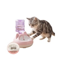 Fontaine à eau portable pour chat, fontaine à eau automatique pour chat, distributeur d'eau pour petits animaux de compagnie, pour les voyages et la maison, 4 couleurs