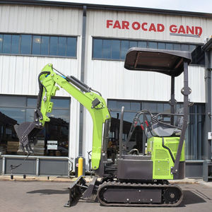 Mini-excavatrice hydraulique sur chenilles multifonctionnelle de 1 tonne certifiée CE en Chine, PLC, haute efficacité, 1 an de garantie sur le moteur, livraison gratuite - Product Image 4