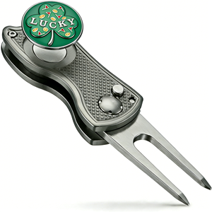 Herramienta <span class=keywords><strong>de</strong></span> reparación <span class=keywords><strong>de</strong></span> divots y clip marcador <span class=keywords><strong>de</strong></span> pelotas con logotipo personalizado, pieza metálica tipo cuchillo, juego <span class=keywords><strong>de</strong></span> herramientas <span class=keywords><strong>de</strong></span> reparación <span class=keywords><strong>de</strong></span> divots con abridor <span class=keywords><strong>de</strong></span> botellas y caja. - Product Image 1