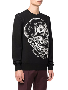 Suéter Masculino de Acrílico Fino com Estampa de Caveira Estilo Outono Fabricante Plus Size - Product Image 4