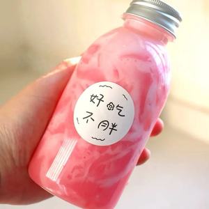 Bouteille en plastique transparente de 12 oz (350 ml) pour jus, boissons, thé au lait / Bouteille en plastique vide pour boissons froides avec bouchon à vis - Product Image 5