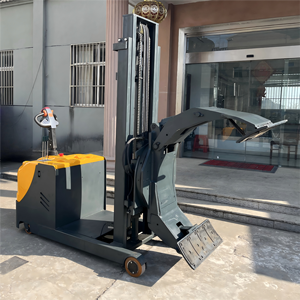 Último diseño 360 ° 500kg Carrete eléctrico Elevador de papel Apilador con carretilla elevadora de Batería grande Adecuado para rollos de papel y películas plásticas - Product Image 4