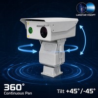 Cámara de Visión Nocturna Láser Infrarroja PTZ IP66, Dispositivo de Monitoreo para Exteriores las 24 Horas, Resistente a la Intemperie