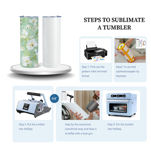 25 упаковок, складские белые стаканы из нержавеющей стали на заказ, 20 унций, прямые сублимационные заготовки, подарочные чашки с пластиковой соломой - Product Image 6