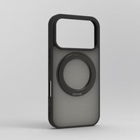 Nouvelle Arrivée Coque de Téléphone Antichoc en TPU+PC avec Anneau Magnétique Givré et Support Béquille pour OPPO RENO 16