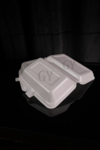 Boîte alimentaire jetable, conteneurs de repas en mousse, assiettes en mousse, boîtes à repas, boîte à lunch, boîte à lunch à trois compartiments - Product Image 4