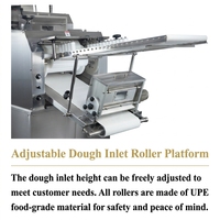 Machine à façonner la pâte électrique 400 kg/h, équipement industriel pour le façonnage du pain, des toasts, des pizzas et des pâtisseries, 1510 2510, pour restaurant et boulangerie