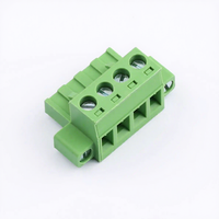 Bloc de bornes enfichable HC2EDGKM-5.08-3P-V vert, pas de 3,81 mm, simple rangée, 3P, pour carte PCB, connecteur 508 mm