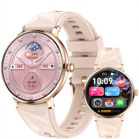 Montre connectée AMOLED pour femmes, tracker de santé et de forme physique, moniteur de fréquence cardiaque et de sommeil, montre-bracelet ronde ODM