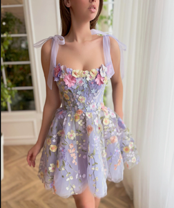 थोक विक्रेता महिलाओं ने फीता फूल कढ़ाई सेक्सी हैल्टर प्रेम दुल्हन की पोशाक महिलाओं - Product Image 6