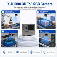 Kamera 3D ToF X-D1000 yang Tangguh untuk Otomasi Pertambangan Sistem Visi Mesin Konstruksi - Sensor Kedalaman DToF RGB -20C hingga 60C