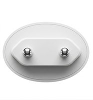 Prise murale européenne fiable avec deux ports USB-A de charge rapide, DC 5V 2.4A Max, certifiée CE RoHS pour ordinateur portable, téléphone portable, voyage