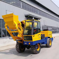 2m3/3m3 Bétonnière mobile à chargement automatique HY250 avec pièces de rechange en stock