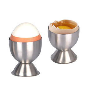 Ouvre-œuf en acier inoxydable, ustensile de cuisine, coupe-coquille d'œuf, broyeur, ouvre-coquille pour œufs durs et crus, support de tasse - Product Image 4
