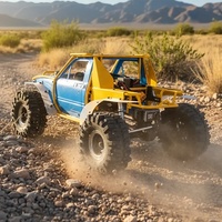 D1RC X RCRFC Ti Fury RTR Edition 1/10 Rainforest Chariot Brushless RC Rock Crawler LCG Metal Tube Chassis Roll Cage 4WS Truck