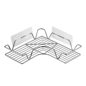 Nouveauté étagère de salle de bain à ventouse personnalisée Support de douche en métal Rangement de salle de bain Support d'angle - Product Image 5
