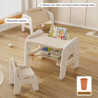 Organisateur de bureau en plastique minimaliste salle d'entraînement intérieure planche à dessin ensembles de meubles chaises et tables de fête pour enfants