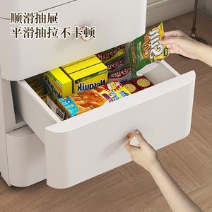 Gabinete de almacenamiento Delgado vertical de 25cm, organizador de plástico de espacio estrecho para artículos del hogar, cajones de almacenamiento de 5 capas para el <span class=keywords><strong>dormitorio</strong></span> del hogar - Product Image 5