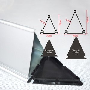 Triangolo scrivania targhetta porta biglietti da visita nome Display alluminio acrilico scrivania nome targhetta targhetta in metallo - Product Image 5