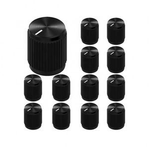CNC Machined Aluminum Guitar Effect Pedal Potentiometer Knob Set with Anodized Finish and Set Screw - Product Image 1