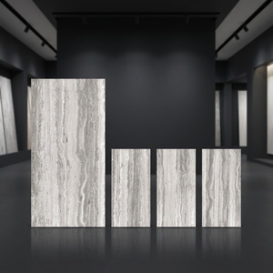 Traventino Beige 800x1600mm Glossy Porcelain Floor Wall <b>Tiles</b> Luxury Marble Design - Product Image 3