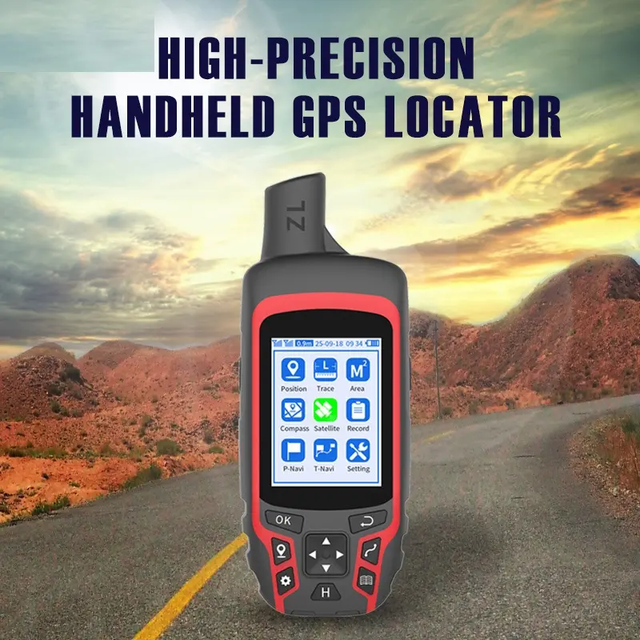 Durable Waterproof A6 Handheld GPS Navigator Outdoor Hiking Handheld GPS Trackers A6 GPS Compass Navigation for Adventure