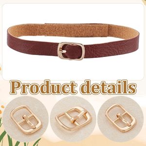 Boucles de chaussures en métal à une seule pointe, ajusteurs rectangulaires dorés, boucles à roulettes polyvalentes pour la fabrication de quincaillerie F - Product Image 3