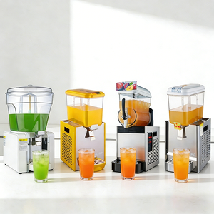 18Lマルチタンク業務用冷蔵ジュースディスペンサー、1/2/3タンクステンレス製飲料ディスペンサー（ビュッフェ、カフェ、レストラン向け） - Product Image 4