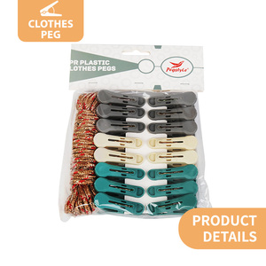 Offre Spéciale – Pinces à <span class=keywords><strong>Linge</strong></span> en Plastique Multicolores Durables pour Séchoir à <span class=keywords><strong>Linge</strong></span> Extérieur et Chaussettes - Product Image 1