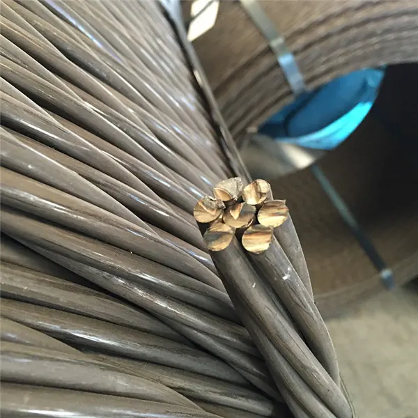 High Strength 15.24mm 7 Wire PC Steel Strand Carbon Steel Cable for Construction Nuclear Power Engineering Unbonded