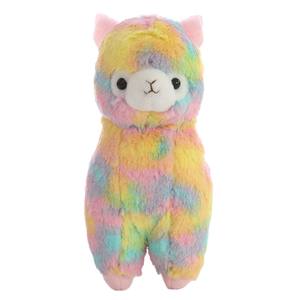Juguete de felpa suave para niños, Llama arcoíris, muñeco de Alpaca, lana pequeña, <span class=keywords><strong>animal</strong></span> de peluche, cojín de almohada - Product Image 6
