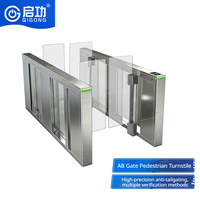 High-Security AB Turnstile Interlocking Turnstile Gate System Stainless Steel Face Recognition RFID Access Control