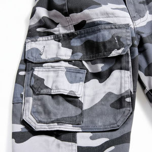 Short de qualité supérieure, taille personnalisée, plusieurs couleurs disponibles-Short en mélange de coton et de polyester de haute qualité, style camouflage décontracté - Product Image 1