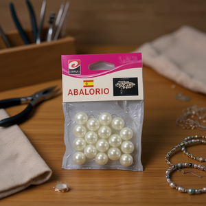 Perlas Blancas de 10 mm con Accesorios Surtidos, Diversos Artículos de Categoría de Perlas - Product Image 3