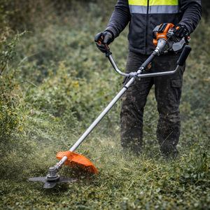 Débroussailleuse à essence 43cc 1,47 kW Moteur 2 temps refroidi par air Lame 3T de 255 mm Diamètre de coupe 430 mm Réservoir de carburant 1200 ml Taux de mélange 25:1 - Product Image 2