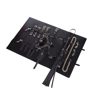 Masque pour les yeux en cuir noir, doux, pour adultes, accessoires de jeu de rôle SM - Product Image 3