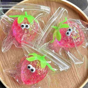 Nuevo Juguete Antiestrés de TPR con Forma de Fresa de Boca Grande de 8 cm, Color Aurora Maltose, Portátil, Regalo para Niños y Adultos para Mejorar el Estado de Ánimo - Product Image 2