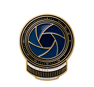 Moneda Conmemorativa de Metal Personalizada con Lente de Cámara, Moneda Coleccionable Esmaltada para Regalo de Fotografía - Product Image 1