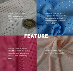 100% <span class=keywords><strong>Polyester</strong></span> Lỗ Gắn Khô Phù Hợp Lưới Vải Cho Lót Sử Dụng May Mặc Dệt Kim Lót Breathable Lưới Vải Lỗ Lưới - Product Image 6