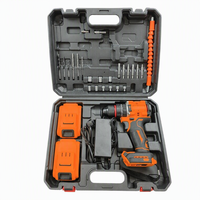 Perceuse sans fil sans balais série DW transfrontalière, perceuse à percussion rechargeable au lithium-ion 10 mm, kit multifonction DIY