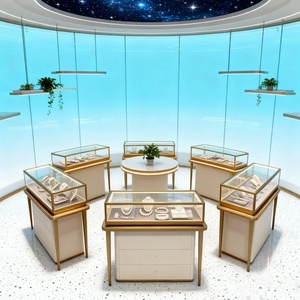 Présentoir à bijoux vitrine comptoir en <span class=keywords><strong>verre</strong></span> armoire pour magasin de détail boutique de luxe - Product Image 6